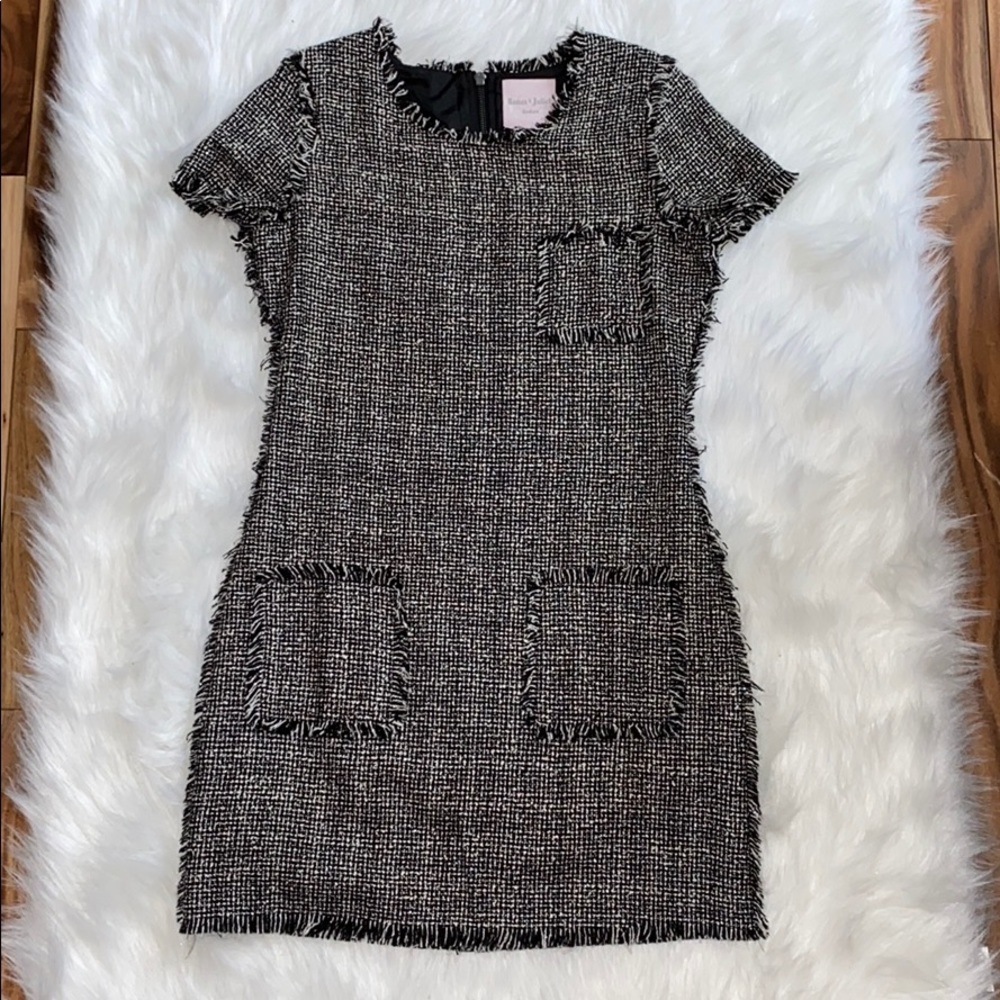 Retro Tweed Mini Dress